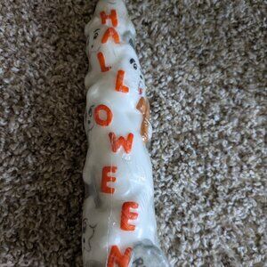 Home Creations Vintage Halloween Ghost Tower Spooky Graveyard Taper Candle